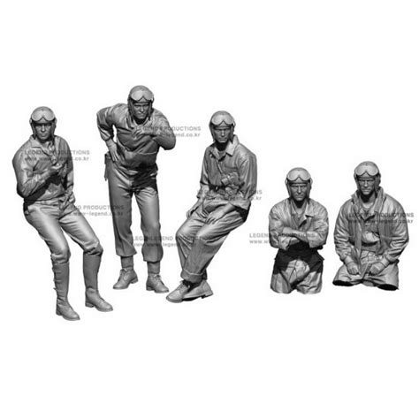 1/16 WWII US Tank Crew set (5 figures) Legend Productions LF1613