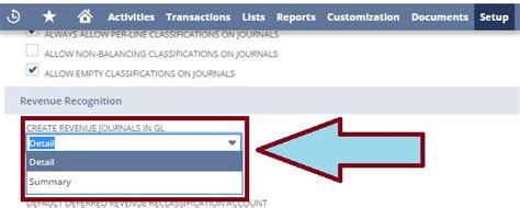 Netsuite Setting Advanced Revenue Management Preferences