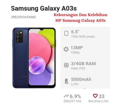 Spesifikasi Komplit Hp Samsung Galaxy A S Hp Murah Meriah Rp Jutaan