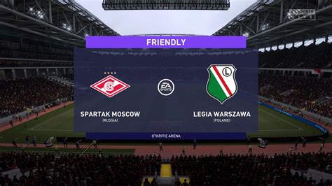 FIFA 21 Spartak Moscow Vs Legia Warszawa Otkritie Arena Full