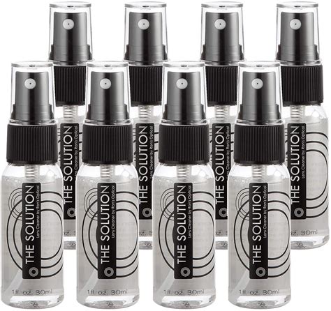 The Solution Lens Cleaner Spray Pack of 8-1oz Alcohol Free Eyeglass ...