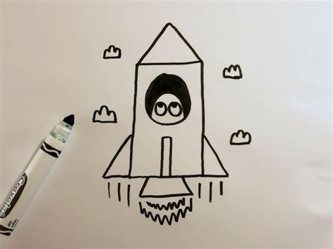 How to Draw a Cartoon Rocket Ship 🚀 Easy Drawing for Kids | Otoons.net