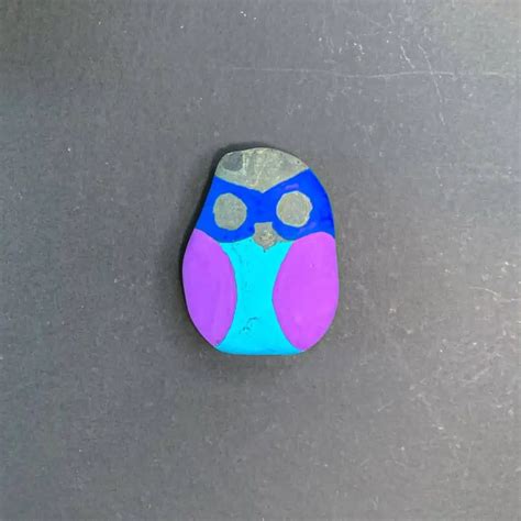 How to Make A Cute Owl Rock Painting - Artsy Pretty Plants