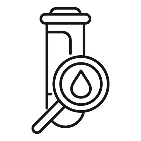 Test Tube Menopause Icon Outline Vector Female Age Cycle 41273006