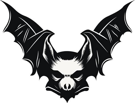 Bat vector Black And White 21740381 Vector Art at Vecteezy