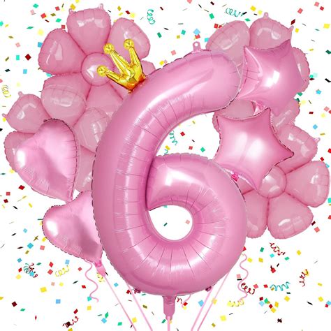 Amazon Glimin Pcs Hot Pink Number Balloons Pink Balloons