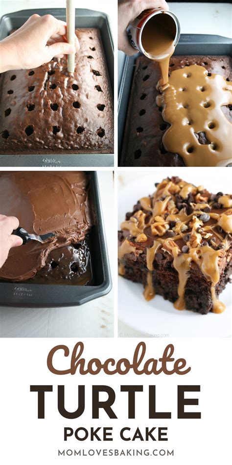 Chocolate Turtle Poke Cake Recipe In 2023 Turtle Poke Cake Recipe