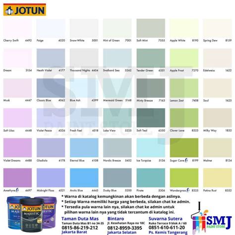 Promo Cat Tembok Interior Jotun Majestic Tb Sheen Warna Tinting Ukuran