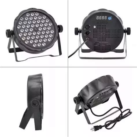 Luz Prot N Par Leds Rgb Slim Tacho Dmx Profesional Dj S