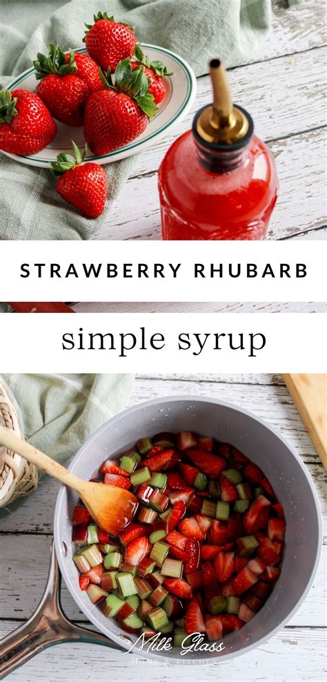 uses for rhubarb simple syrup 1