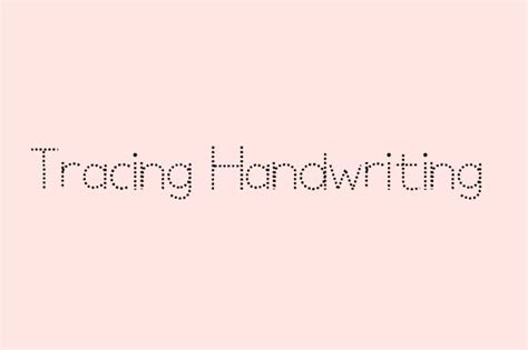 Tracing Handwriting Font Download Free - Handwritten Fonts