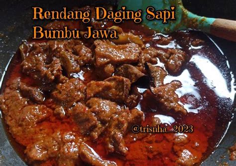 Resep Rendang Daging Sapi Bumbu Jawa 13 Oleh Trisnha Cookpad