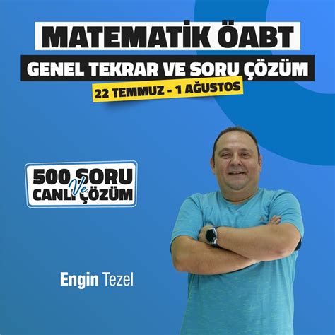 Matematik Retmenli I Genel Tekrar Ve Soru Z M Programlar Ile Abt