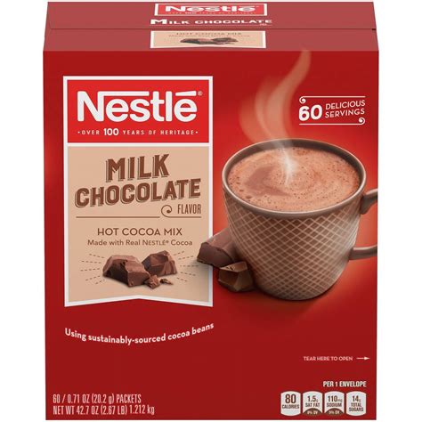 Nestle Milk Chocolate Hot Cocoa Single Serve Packets Walmart