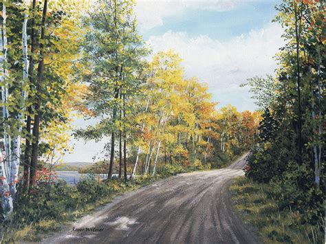 Road To The Cottage Painting By Roger Witmer Fine Art America