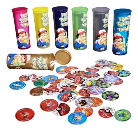 Colección Tazos Pokémon 1ra Gen Portatazos Completa Cuotas sin interés