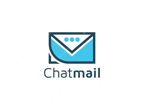 Premium Vector Chat Mail Logo Design Illustration