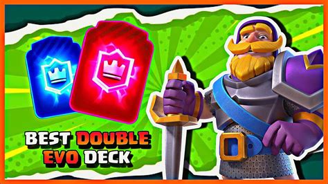 I Got 17 Wins In Double Evo Gt With This Broken Double Evo Deck😌 Clash Royale Youtube