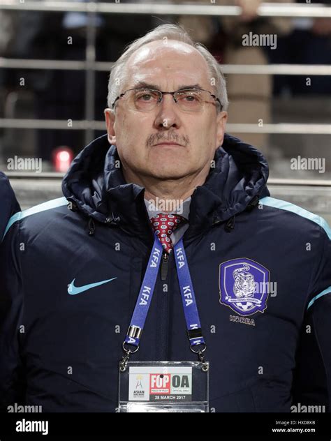 Seoul South Korea 28th Mar 2017 South Koreas Head Coach Ulrich