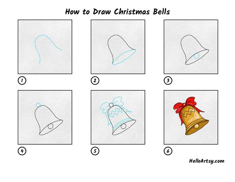 How To Draw A Christmas Bell