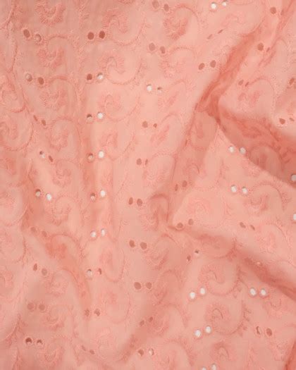 Broderie Anglaise Nude Blooms Mercerine