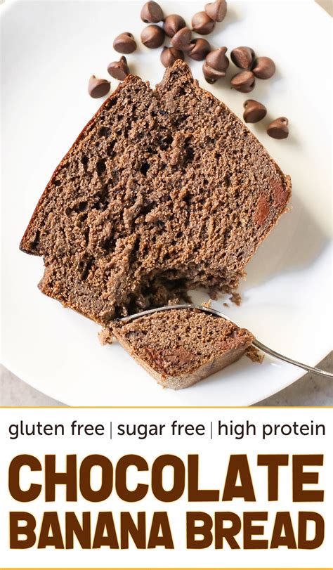 Healthy Double Chocolate Banana Bread Gluten Free Sugar Free