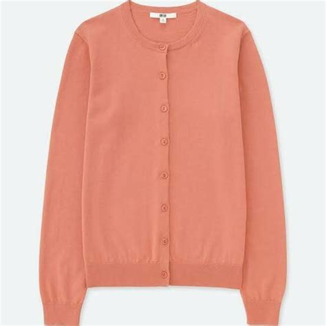 Uniqlo UV Cut Supima Cotton Crew Neck Cardigan Women S Fashion Coats