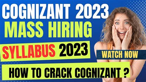 Cognizant Mass Hiring 2023 Cognizant Syllabus 2023 And Selection