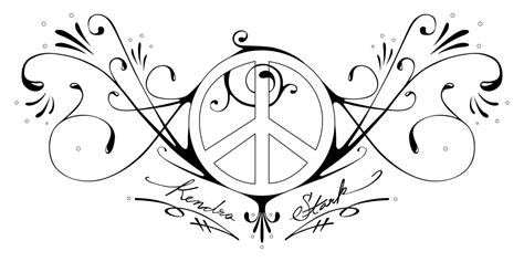 Peace and Love tattoo by SamHall on DeviantArt