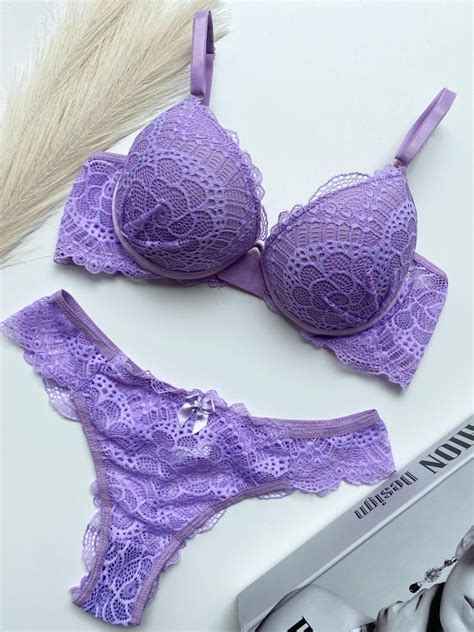 Conjunto De Bojo Aro Inteiro Lavender Conhe A A Treacy Lingerie Uma