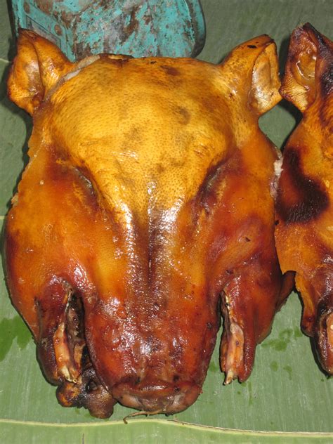 Roasted Pig Face Laos Hape74 Flickr