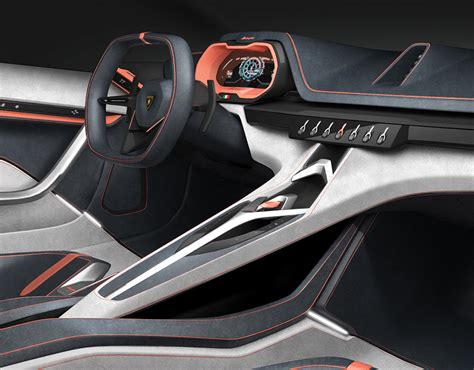 Lamborghini interior 3D model :: Behance