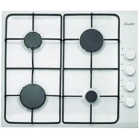 Acheter Plaques De Cuisson Gaz Sauter Cm Bruleurs Blanc