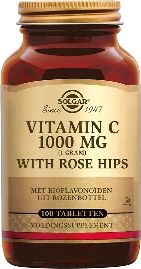 Rozenbottels Vitamine C Met Rozenbottel Solgar Mg Bol