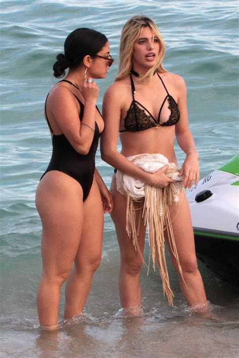 LELE PONS and INANNA in Bikini on the Beach in Miami 01/01/2018