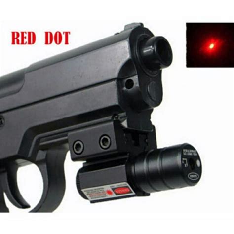 Jual Tactical Red Dot Laser Gun Picatinny Mount Airsoft Rifle Hj