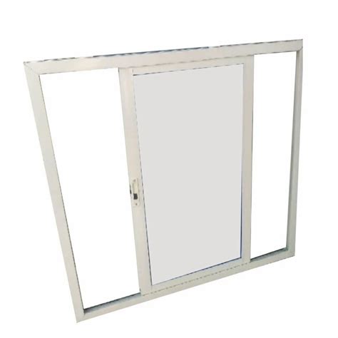 Rectangular Paint Coated Aluminium Section Sliding Window Size