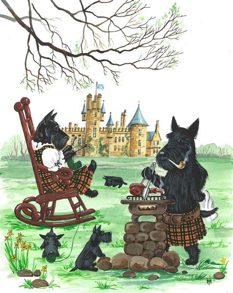 8x10 Inch Print Of Original Painting Ryta Scottish Terrier