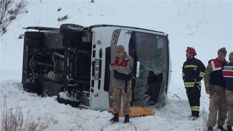 Erzurum Da Halk Otob S Kaza Yapt L Ve Yaral Lar Var