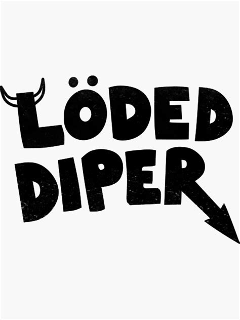 "Loaded Diaper" Sticker for Sale by Backtothe645 | Redbubble