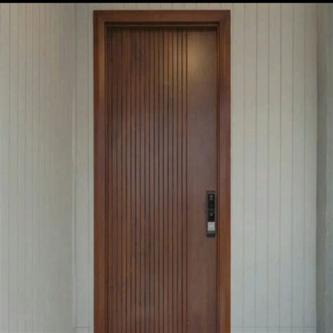 jual daun pintu kayu merbau minimalis jakarta selatan rosita