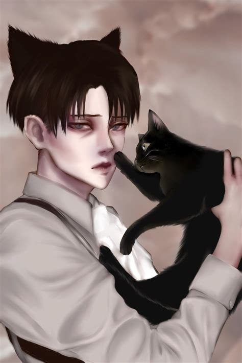 Artstation Levi With Cat