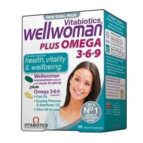 Vitabiotics Wellwoman Plus Omega 3 6 9 28 Tabs 28 Caps Pharma Xonline