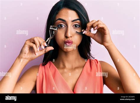 Indian Brunette Blowing Air Hi Res Stock Photography And Images Alamy