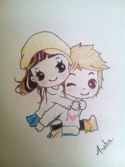 Cute Couple Cartoon Drawings