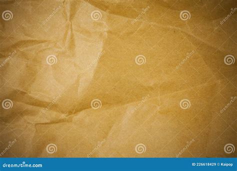 Old Torn Crumpled Paper Bag Texture Background Stock Image Image Of