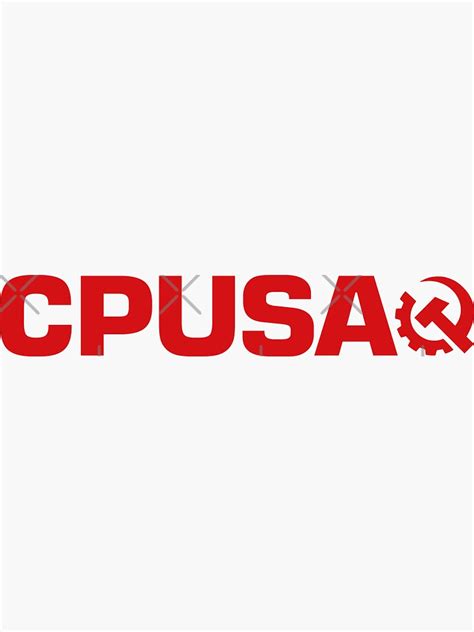 Logo Cpusa Communist Party Of The Usa Sticker For Sale By Artfay