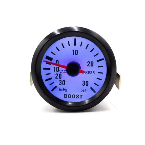 CNSPEED 2 52mm 12V Mechanical Car Turbo Boost Gauge 30 30PSI Black