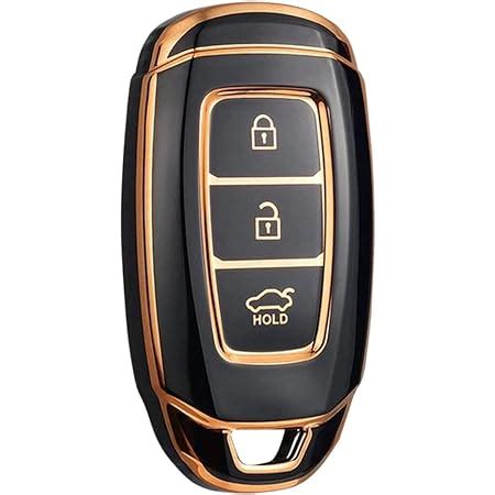 Hoodinter Soft TPU Premium Car Key Cover Compatible With Verna 2019