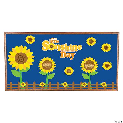 Sunflower Bulletin Board Set Pc Oriental Trading